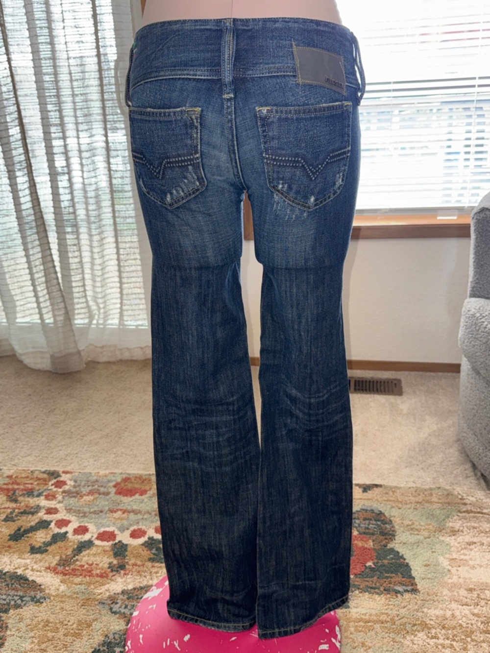 Diesel Dark Blue Women's boot cut Jeans - Picture 2 of 10